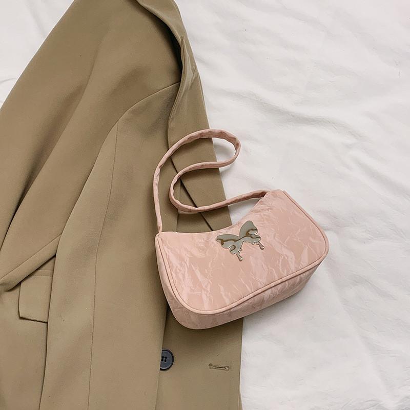 Chic Summer 2024 Fashion Butterfly Single Shoulder Bag For Women Trendy Street Pu Leather