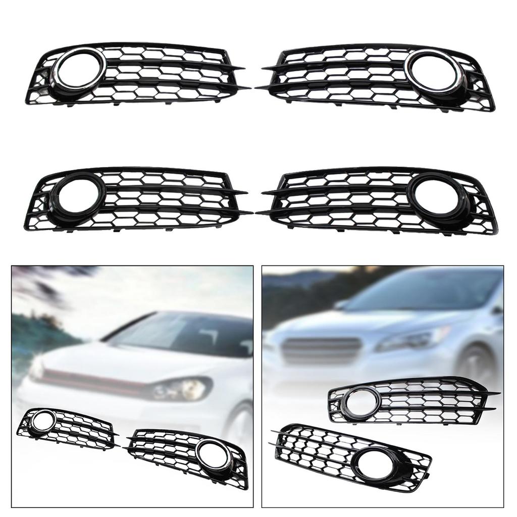 2Pieces Front Bumper Fog Light Grill Replacement Car Accessories 8P0807682Q