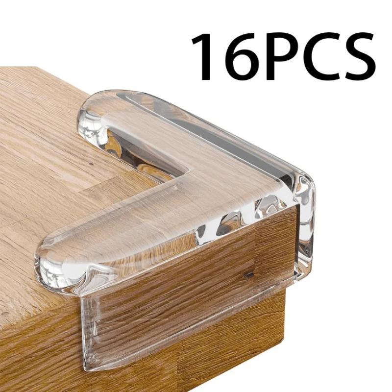 4-16 Stück Baby Sicherheit Weiches Gummi Tischkanten Schutzmöbel Teetisch Abdeckung Transparent Anti Kinder Kollision Kanten Schutz