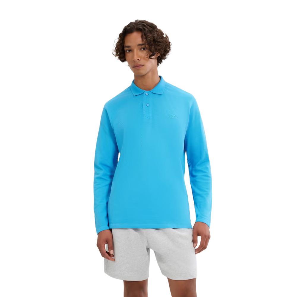 Ellesse Mens Nerola Long-Sleeved Polo Shirt