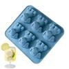 Silicone Ice Cubes Mold Cute Sausage Dog Ice Blocks Molds 6-hole Dog Shape Ice Block Tray Kitchens Gadgets For Cocktails Wines