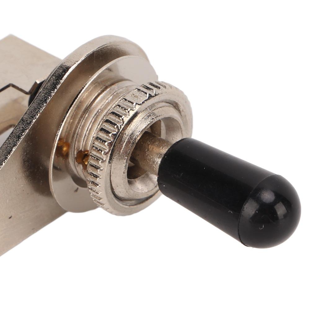 3 Way Toggle Switch Black Cap Guitar Parts Professional L-Shaped Switch For Electric Guitar