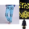 Hochwertiges One Piece Trafalgar Law Anime-Kostüm mit atmungsaktivem Umhang und Hose