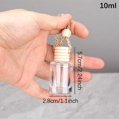 5/8/10Ml Car Hanging Glass Bottle Air Freshener Empty Bottle Aromatherapy Pendant Diffuser Car Decoration Aromatherapy Ornament