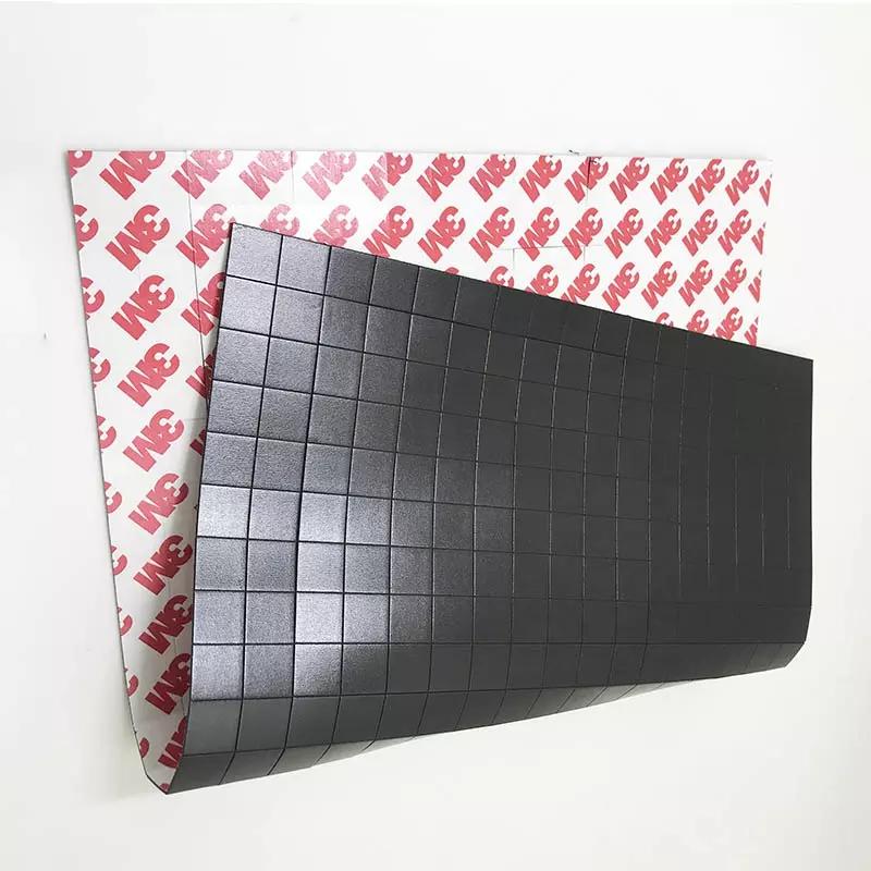 50pcs Soft Rubber Magnetic Sticker for Refridge Sticker Magnet Squares (Each 20 X 20 X 2mm) With Strong Adhesive Backing Perfect for DIY