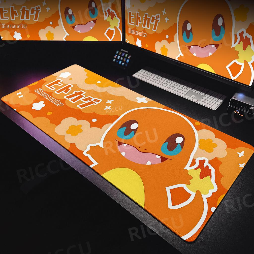 Anime Pokémons Gamer Mouse Pad Kawaii Japanese Accessories Table Carpet XXL Keyboard Laptop PC Gaming Extended Non-slip Desk Mat