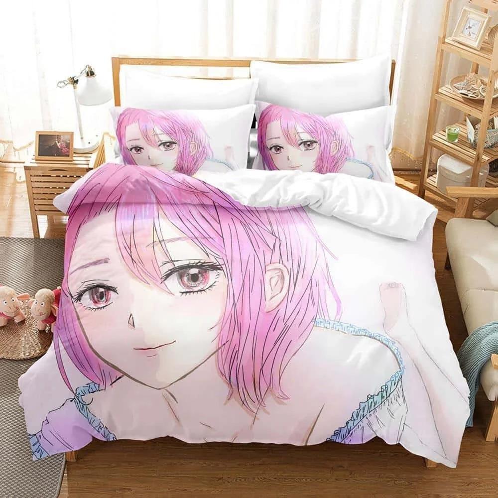 3D Printed Cartoons Dandadan Takakura Ken Bedding Set Single Twin Full Queen King Size Bed Set Adult Kid Bedroom Duvetcover Sets