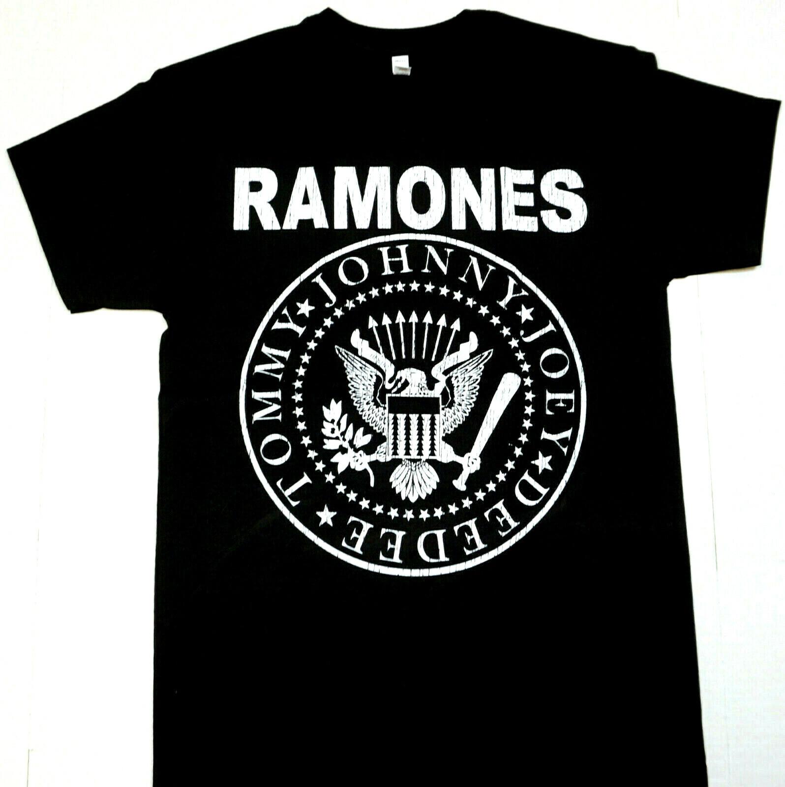 Футболка RAMONES Потертая Панк-рок Футболка Мужская Черная 100% Хлопок Новая XXXXL