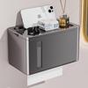 Punch-Free Wall-Mounted Tissue Box & Bathroom Storage Rack