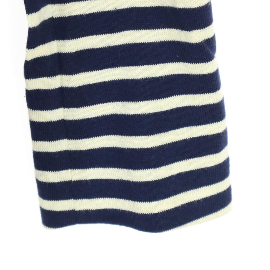 RALPH LAUREN Border Pattern Long sleeve tailored jacket S Navy Women Used