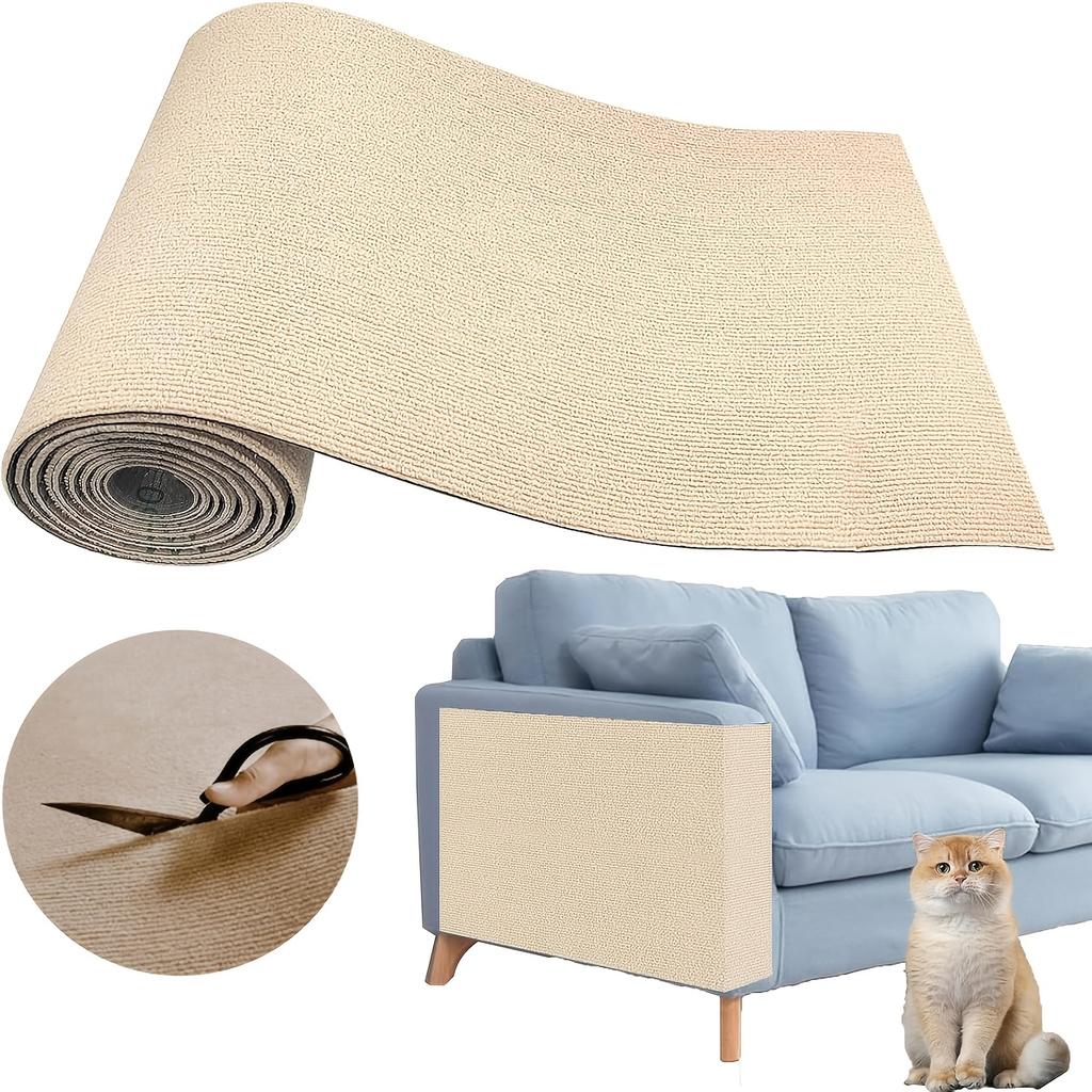 Cat Scratching Pad, Wear-Resistant Corner Pad, Multifunctional Self-Adhesive Carpet, Cat Climbing Frame, Durable Furniture Protective Cover