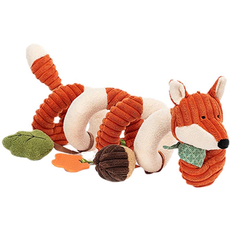 

JELLYCAT Woods Animal Series Little Fox Spiral Activity Toy Fun Doll Plush Doll Sitting 14cm high