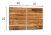 Plaque de protection en verre pour cuisinière 2x40x52 Bois
