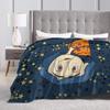 Coraline Halloween Horror Blanket Velvet Print Breathable Lightweight Thin Throw Blanket for Bed Office Bedspreads