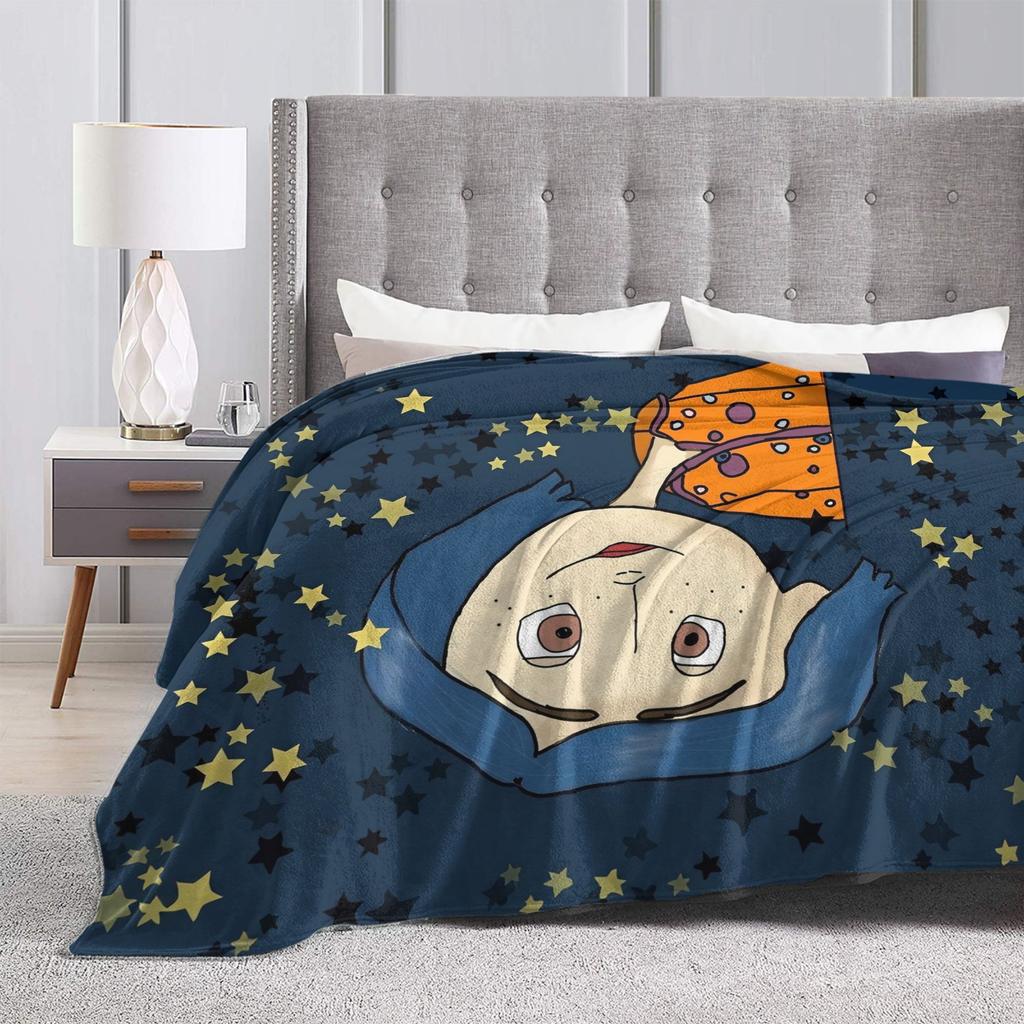 Coraline Halloween Horror Blanket Velvet Print Breathable Lightweight Thin Throw Blanket for Bed Office Bedspreads