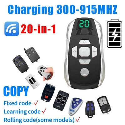 Telecomando Wireless Copia 433Mhz Ricaricabile Duplicatore Chiave Cancello Porta Garage Copia Clone Controller Universale Multifrequenza 300-915Mhz