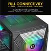 Boitier pc gamer - empire gaming - ruby - argb - moyenne tour - 4 ventilateurs rgb 120 mm