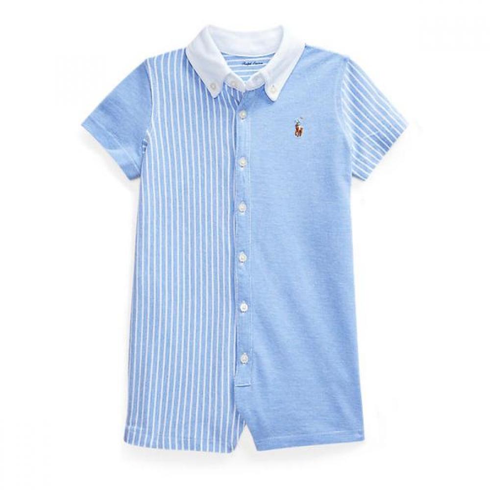 Polo Ralph Lauren Baby Boy Knit Oxford Shortall Cwpoopcic720009400 9M