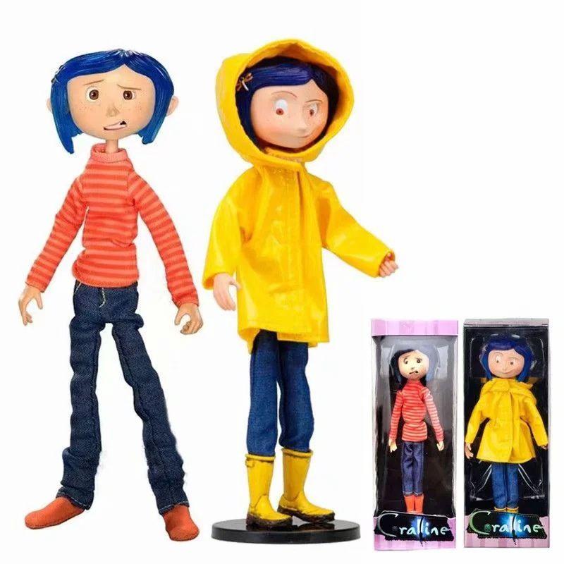 Exquisite 6" Bendy Coraline Pvc Action Figure Model Doll With Red Stripe For Collectors