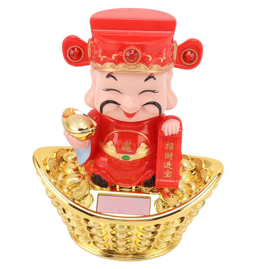 God of Wealth Statue Sunlight Power Vivid Delicate Nodding God of Wealth Ornament Gift