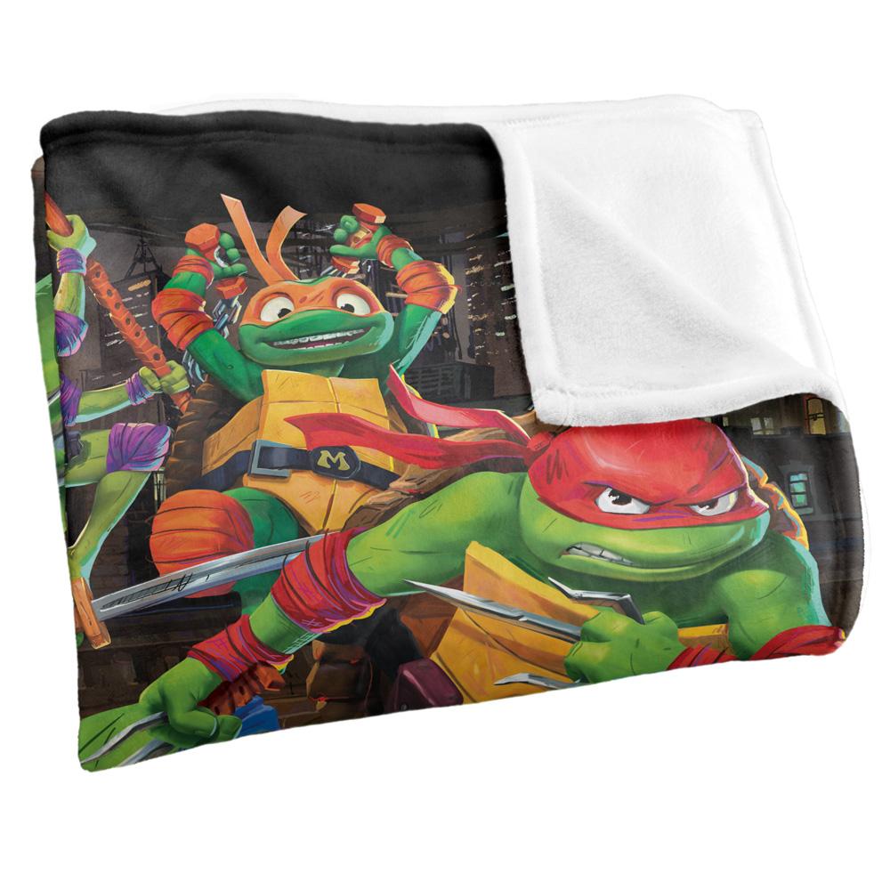 Teenage Mutant Ninja Turtles: Mutant Mayhem Nightly Rooftop Escapade Silky Supersoft Blanket