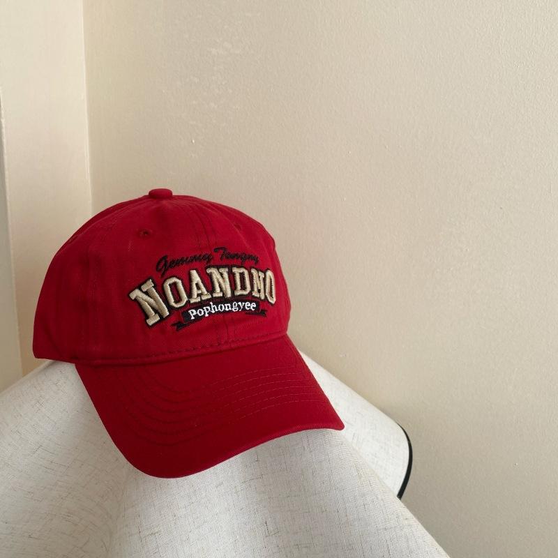 Retro Embroidered Baseball Cap Men and Women Sun Hat Spring Mid large Children's Trendy Baseball Cap Fashionable