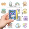 50 Sparkly Expression Doodle Stickers - Waterproof Decorative Art for Phone & Computer