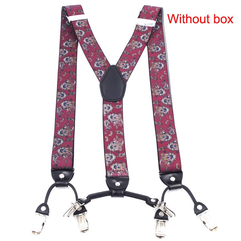

Adult Suspenders Man s Braces Vintage Casual Suspensorio Tirantes Trousers Strap Father/Husband s Gift 6 Clips 3.5*120cm коралл красный