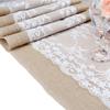 Lace Table Runner Elegant Jute Burlap Table Runner Home Decor Table Runner 1 Wedding Party Tablecloth For Rustic-chic Event Home