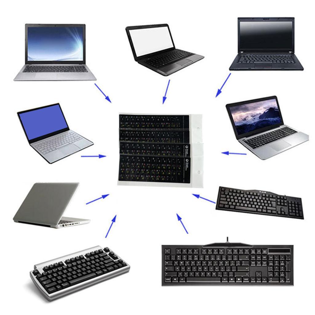 Tastatur Buchstaben Aufkleber Tastaturabdeckung Folie Desktop Computer Schutzfolie