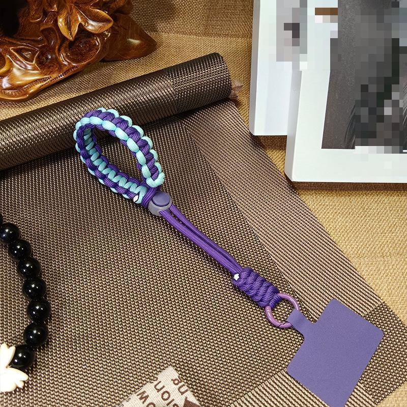 1 Pc Durable Anti-theft Fashion Wrist Phone Charm Simplicity Sport Kniited Adjustable Keychain Phone Lanyard Phone Accessories