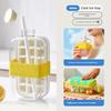 Ice Cube Mold Household Two-in-one Press Ice Kettle with Lid Ice Tray Zero Touch Ice Out Carry Straw Dual-purpose Ice Kettle