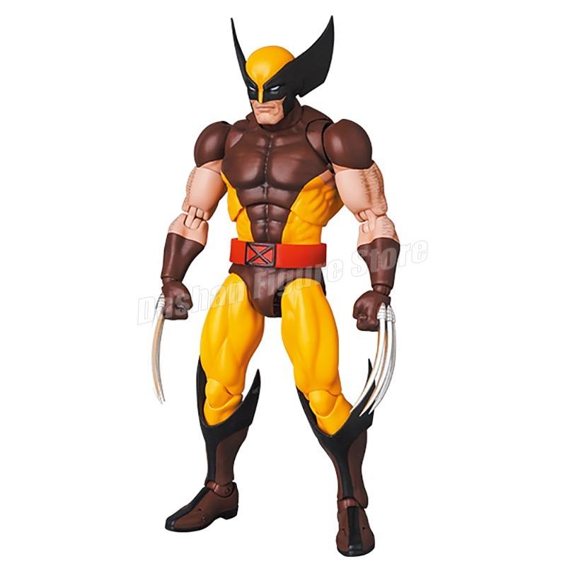 CT Toys Mafex 138 Wolverine Action Figure Brown Comic X-Men Figures Collection Figurine Shf Miles Morales Spider-Man Model Toy