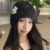 Hollow Sequin Knitted Hat Vintage Woven Cap Retro Beanie Hat  Autumn
