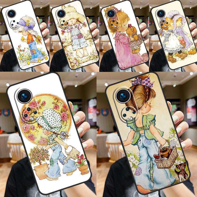 Sarah Kay pattern Case For Honor X9a X8a X7a X6a X6 X7 X8 X9 X8b X9b 50 70 90 Magic 5 Lite Magic 6 Pro Cover