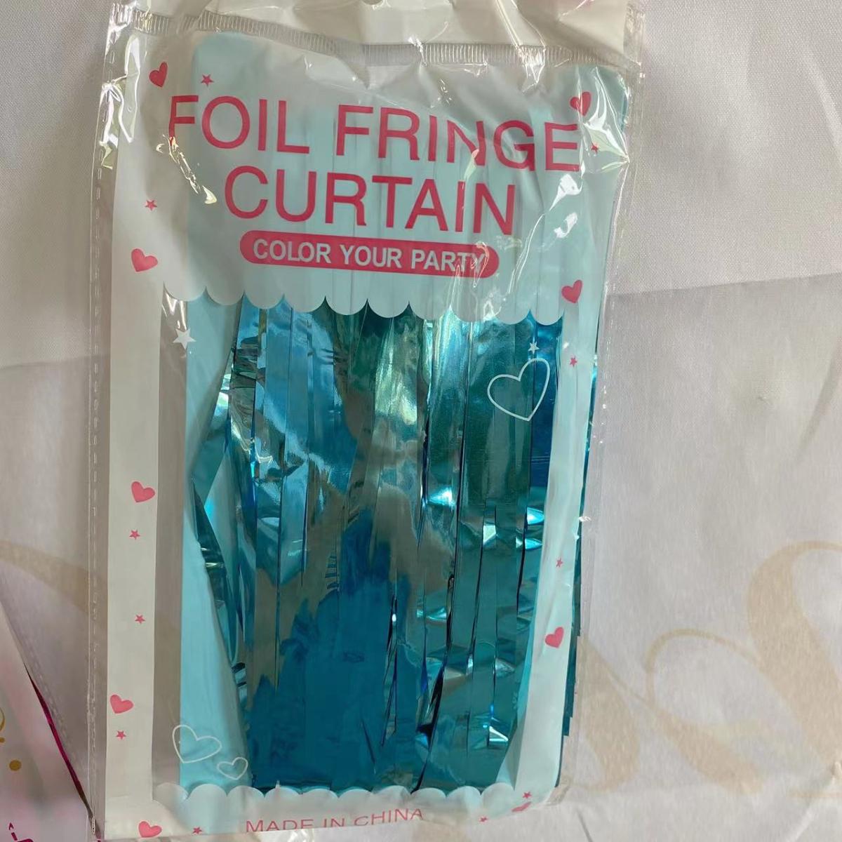 

Wave Shaped Birthday Background Decoration Rain Curtain For Anniversary, Photography Studio Props, Beach Party, Theme Party, Und синий