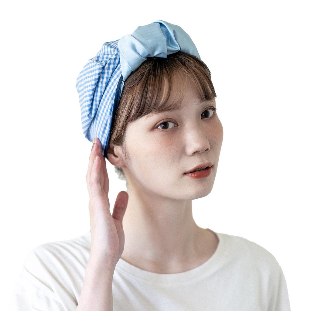 ITSUKI Nightcap HAIR PALAČINKA KOSTKOVANÁ (Kostkovaná modrá)