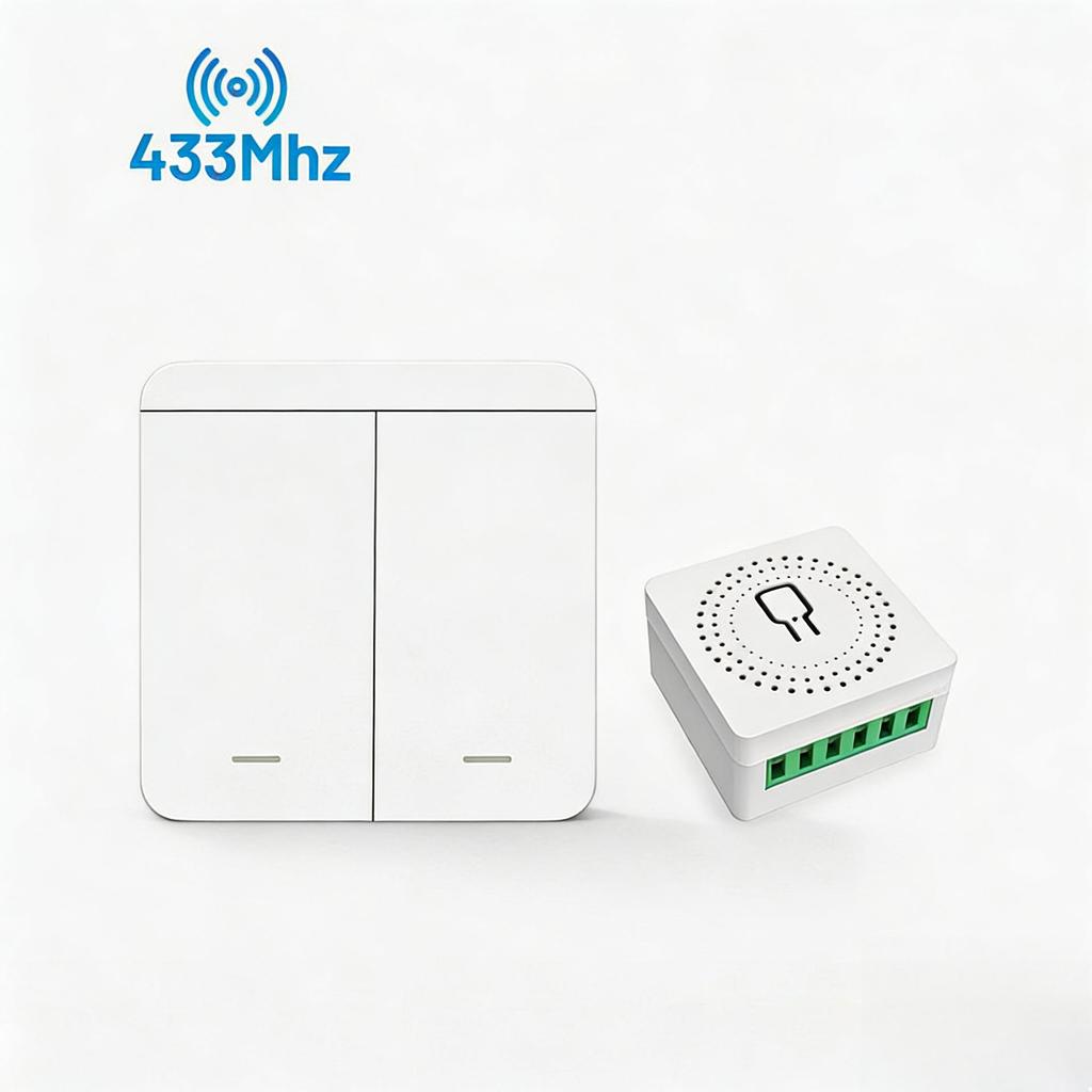 RF433MHz 16A Smart On-Off Switch with Wireless Remote Control, SPDT, DIY