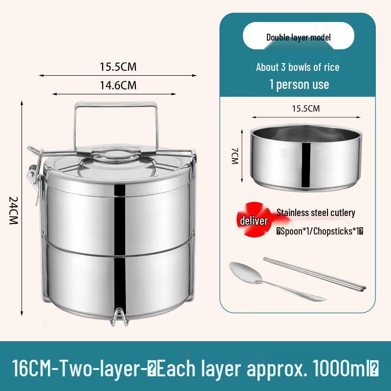 Yudu HC Stainless Steel Insulated Lunch Box