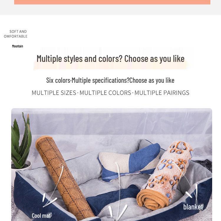 Four Seasons Universal Pet Nest: Warm Cushion for Large Dogs & Cats