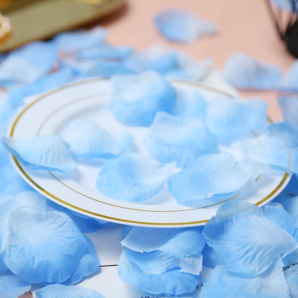 Simulation Rose Petal Wedding Room Arrangement Non-woven Petal T-table Sprinkling Flowers KTV Stage Marriage Proposal Props
