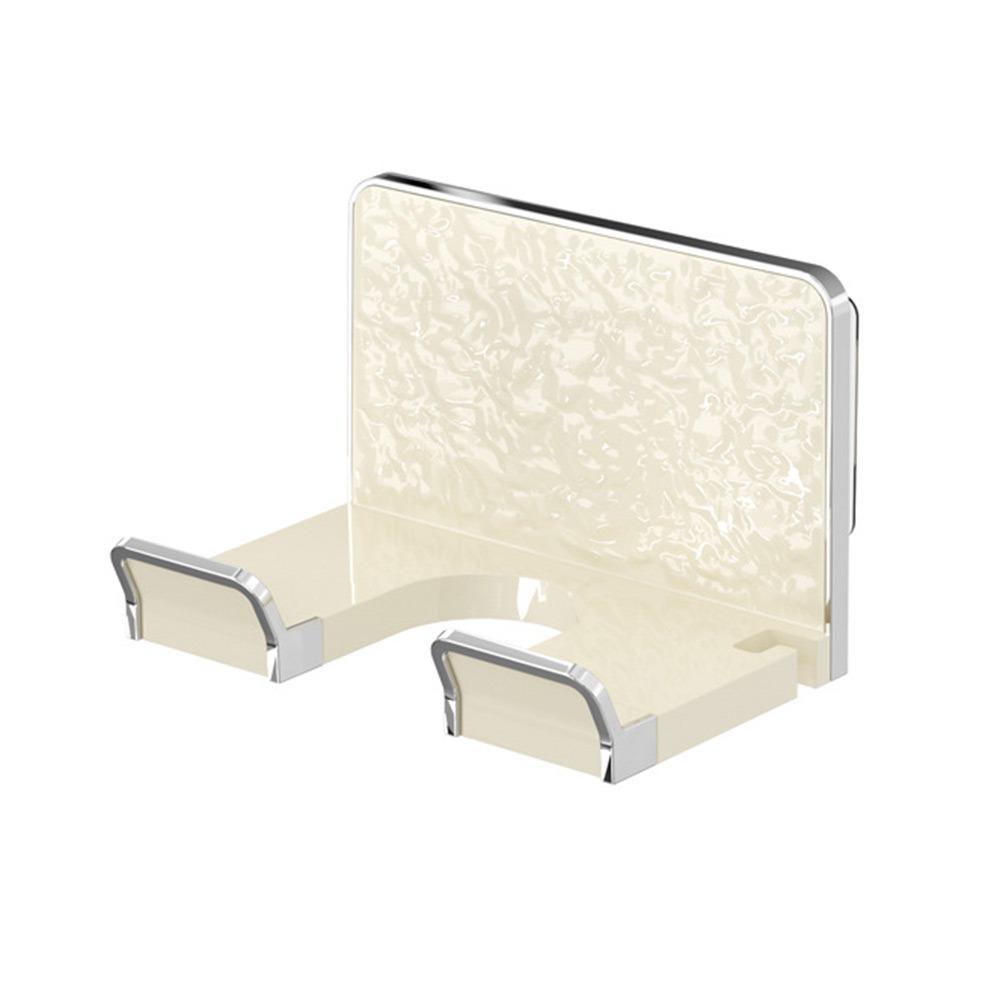 

Punch Free Hair Dryer Rack Transparent Bathroom Accessories Portable Hair Dryer Bracket Beige-S