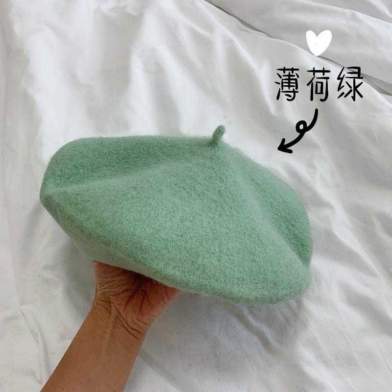 Korean Vintage Cotton Beret Hat With Breathable Design For Women Summer Style