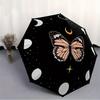 1pc Butterfly Night Sky Automatic Open/Close Umbrella, Portable Folding Umbrella for Everyday Use Yy250826085
