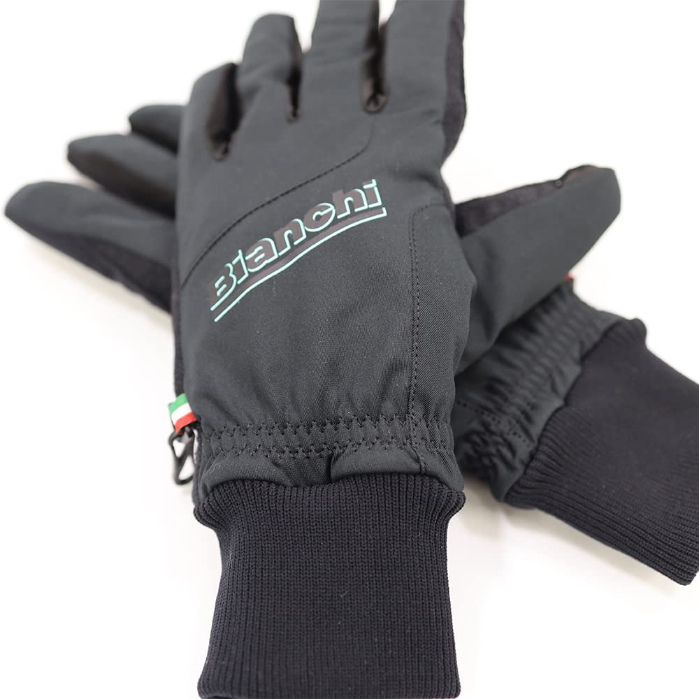 Bianchi Winter Touchscreen Size L Gloves, Black, Compatible, (JP212S2100BK004)