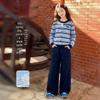 Moonkids Girls' Korean Style Autumn Cardigan & Denim Outfit