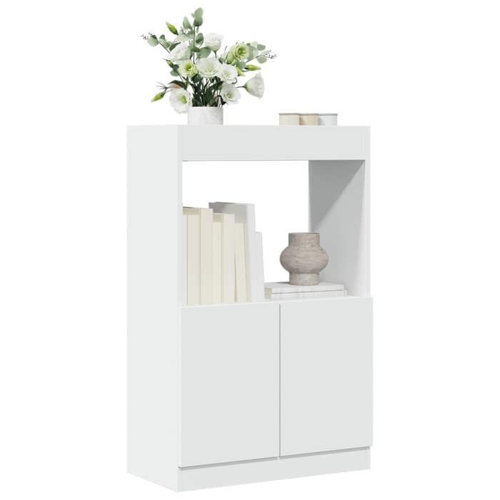 VidaXL Highboard White 63x33x100 Cm Engineered Wood, Bookcase, Modern Bookcase, Bookshelf, 855097