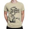 Death T Shirt for Men Pure Cotton Novelty T-Shirt Crew Neck Band Tees Short Sleeve Clothes Summer