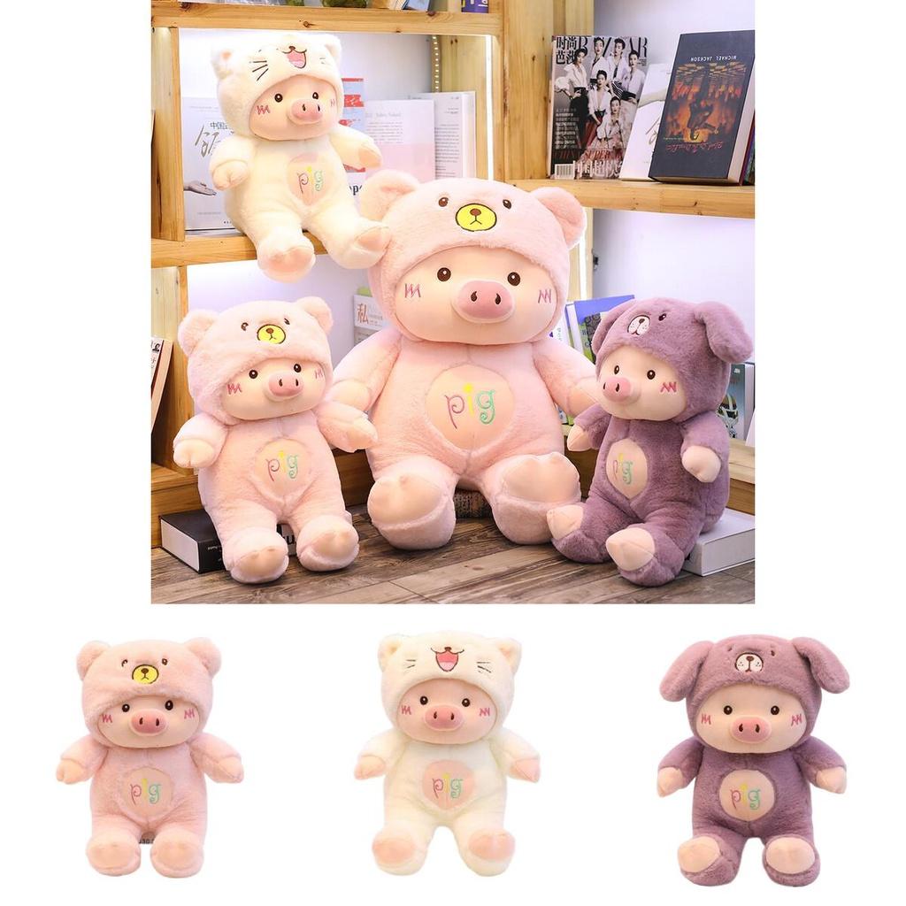 Weiches und kuscheliges Schweine-Stofftier für Kinder in drei Farben und Größen