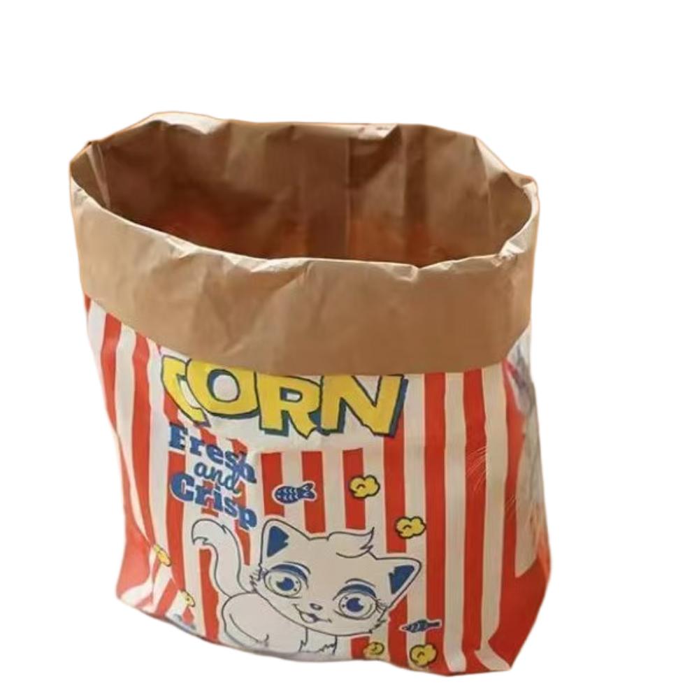 

Cute Decompression Popcorn Paper Bag Hide-and-seek Chew Food Pet Toy Puzzle Sound Cat and Dog Kraft Paper Bag